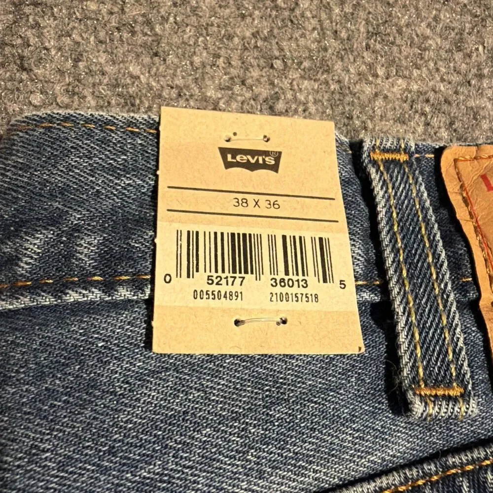 NEW Levi's Mens 550 Denim Jeans Relaxed Fit Mens Size 38X36 Blue NWT
